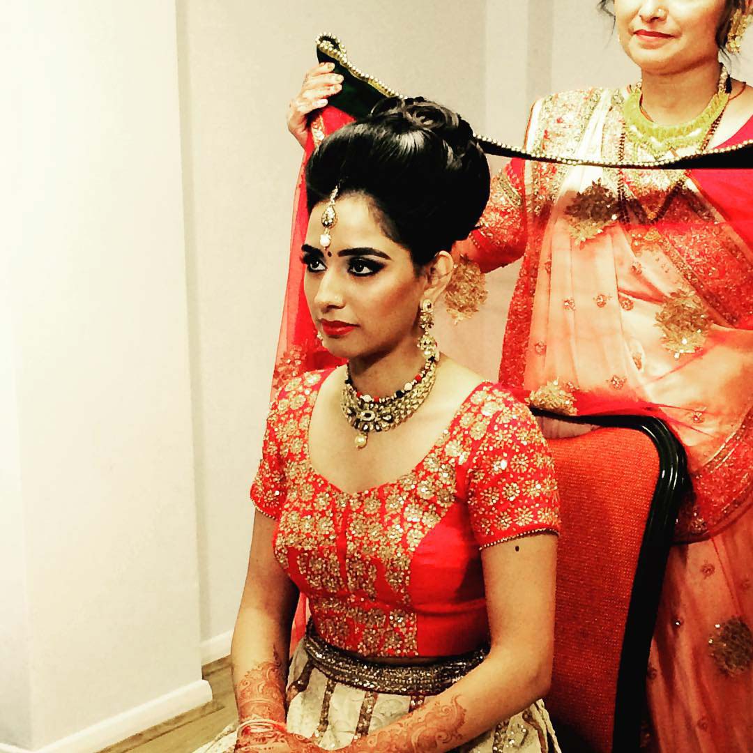 Hindu bride on her wedding day