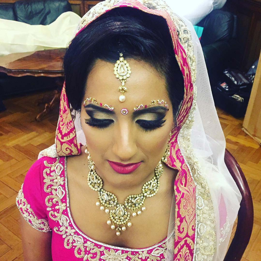 Sikh bride on her wedding day