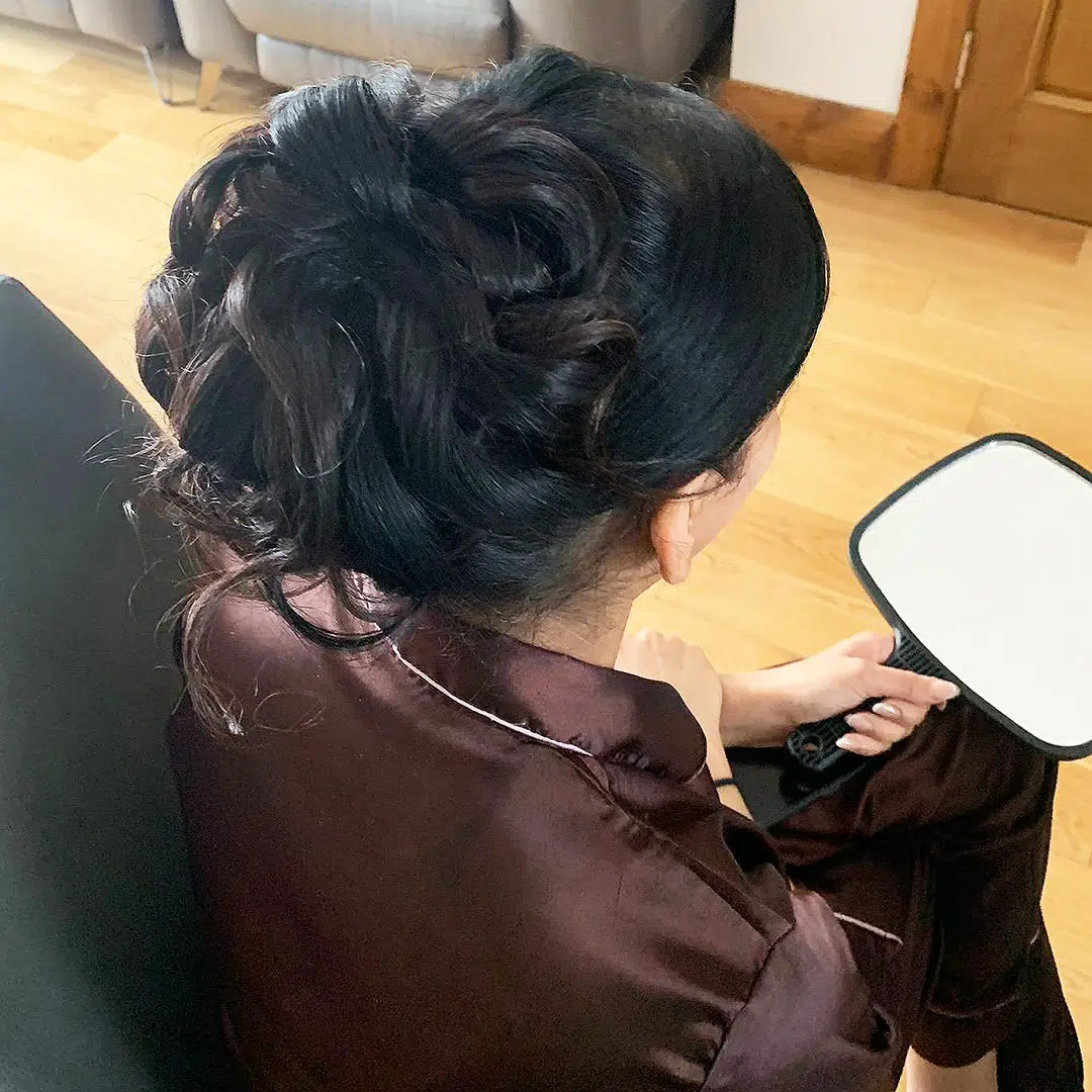 Beautiful party hair updo